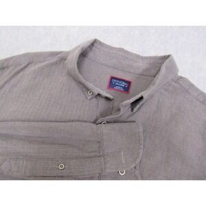 UNTUCKit Librando Tan Herringbone Button Down Shirt Mens XXL Regular Fit 40246